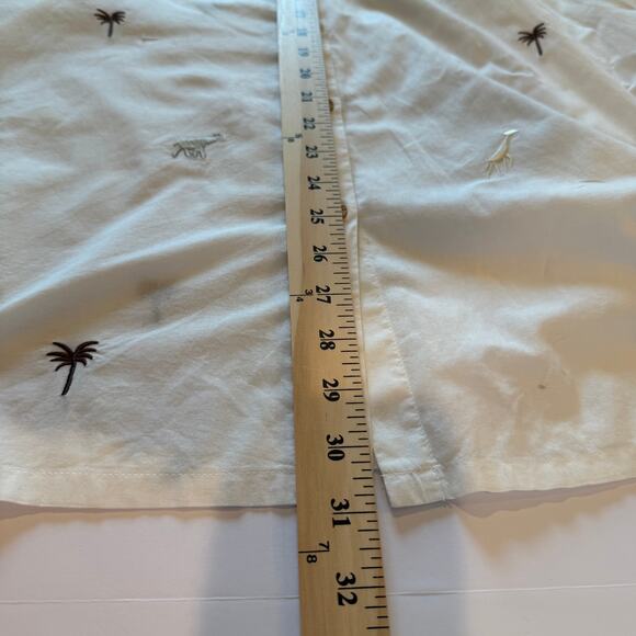 Vintage Safari-Core Shirt 2X | Stonebridge Embroidered Animals & Beaded Collar - Picture 10 of 10